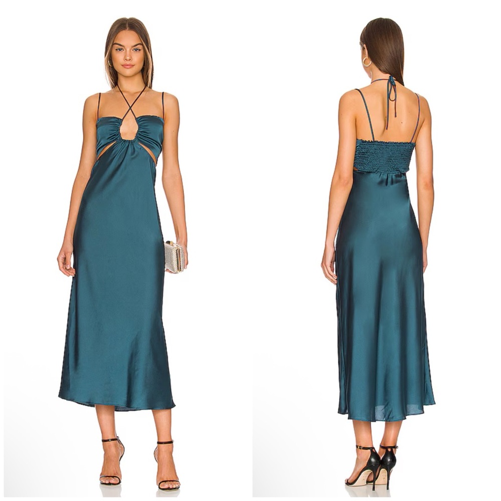 Show Me Your MuMu Codie Cut Out Dress in Jade Size XS